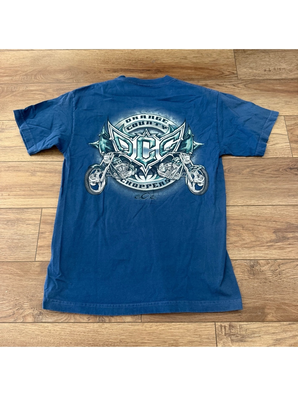 Vtg 2004 Orange County Choppers OCC T Shirt Medium Blue